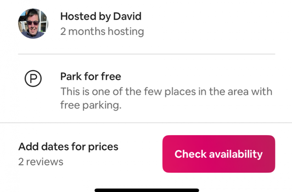 The link at the bottom of this page will take you to our presence on Airbnb. Swipe down to the bottom and select CHECK AVAILABILITY.